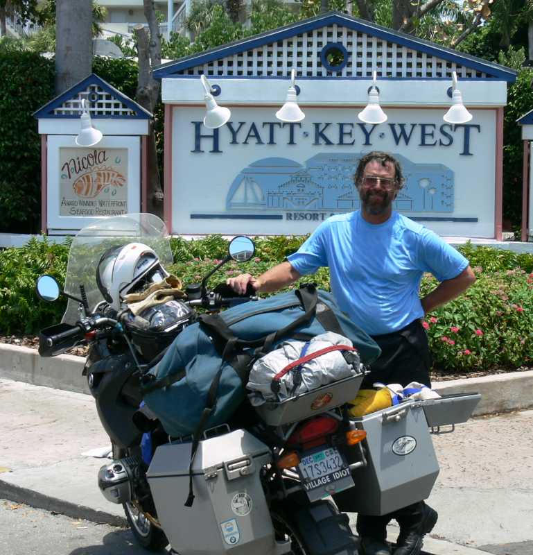 In front of the Key West Hyatt