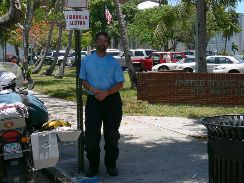 In front of the Key West post office