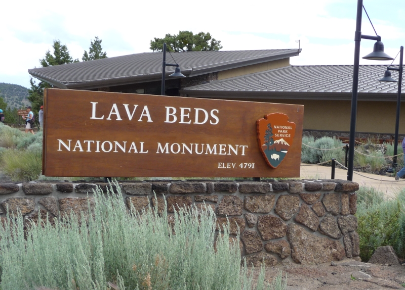 Lava Beds NM sign