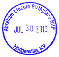 Abraham Lincoln Birthplace stamp