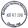 El Malpais NM stamp