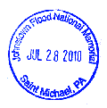 Johnstown Flood NM stamp