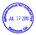 Kennesaw Mountain NB Park stamp