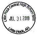 Little Rock High School stamp
