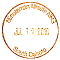 Minuteman Missle Site stamp