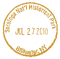 Saratoga NHP stamp