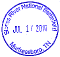 Stones River NB stamp